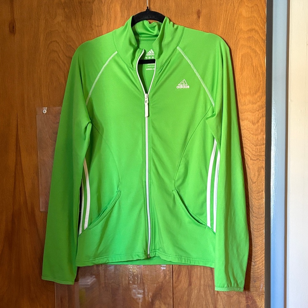 Adidas Women's Kelley Green Athletic Jacket